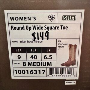 Ariat Yukon Brown/Bronze Heeled Boots- BRAND NEW